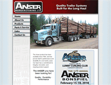 Tablet Screenshot of ansermfg.com